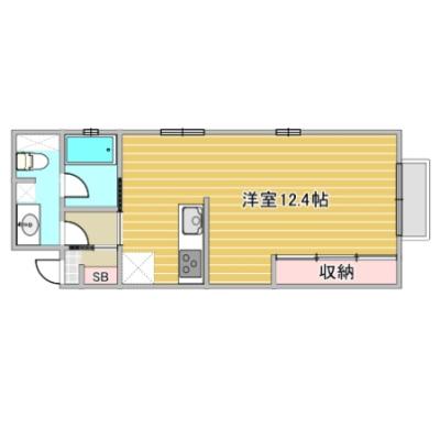 すむだす八橋Ⅱ✨駐車場付き🚗スーパー近く🥬の間取り図
