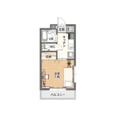 【駐車場無料】レントライフマンスリー南松本双葉A-2の間取り図