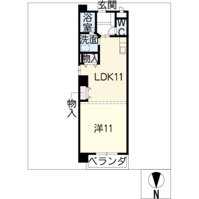 アルDEスリー今池　Premium　601の間取り図