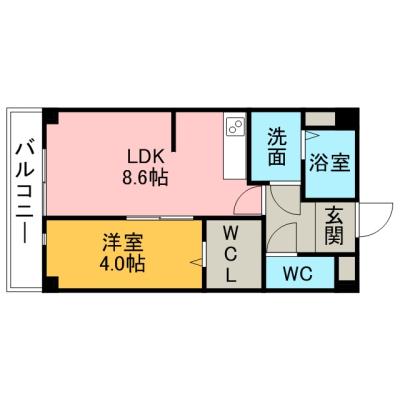 ACO野田町　⭐インターネット無料⭐の間取り図