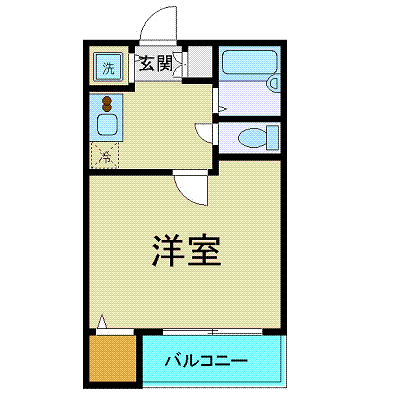 OneLife西池袋2nd【★要町駅 徒歩1分・浴室乾燥機付！】の間取り図