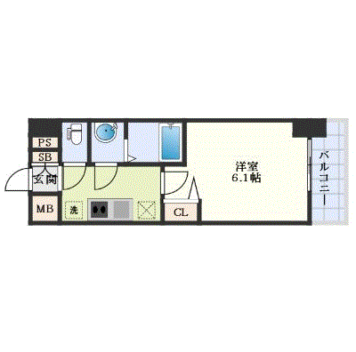 マンスリーリブマックス浄心駅南ディアレイシャス３☆【設備充実】≪エクセレントシリーズ≫の間取り図