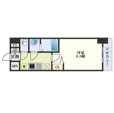 グッドステイ太閤通駅西レイシャス３☆【ハイクラス・設備充実】の間取り図