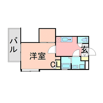 OneLife薬院大通り【★ロフト付・NET対応】の間取り図