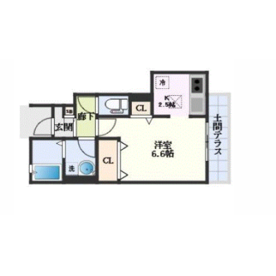 OneLife井尻南アムール【★設備充実】の間取り図
