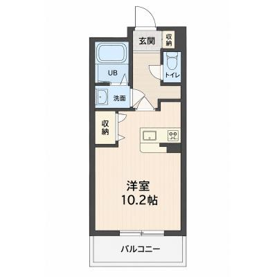 コスパだけじゃない“快適さ重視”マンスリータウン太田高林東町A203【Wi-Fi無料】の間取り図