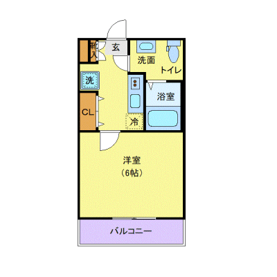 OneLife湘南海岸公園Ⅱ【★Wi-Fi無制限・追い焚き機能・浴室乾燥付】の間取り図