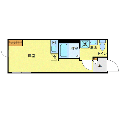 OneLife梅島駅前ウィレ【★独立洗面・浴室乾燥付！】の間取り図