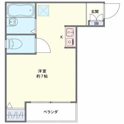 OneLife北千住ラフィーネ【★洗浄機能便座付き！】の間取り図