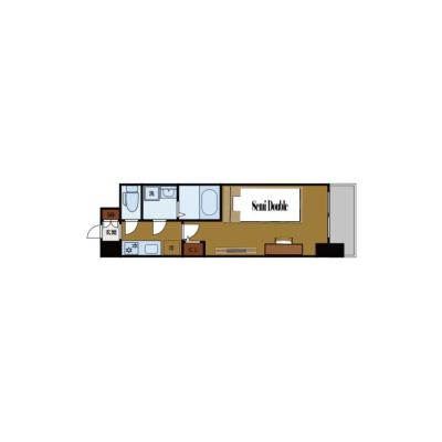BraTTo西淀川プライム【Wi-Fi無料💻】御幣島駅まで2分｜家具家電付き｜すぐに暮らせる快適ルーム♪の間取り図