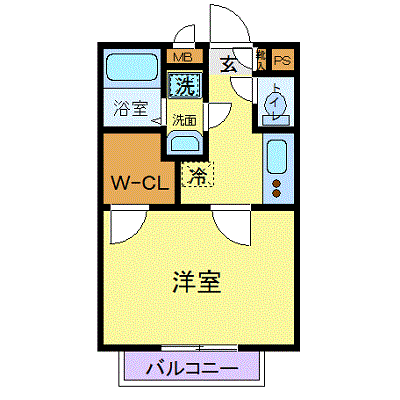 OneLife相模が丘【★独立洗面・浴室乾燥付】の間取り図