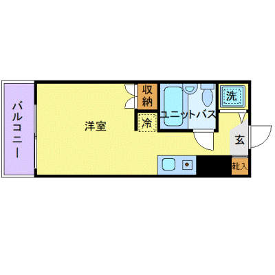 OneLife門沢橋WEST【★駅3分・UBタイプ】の間取り図
