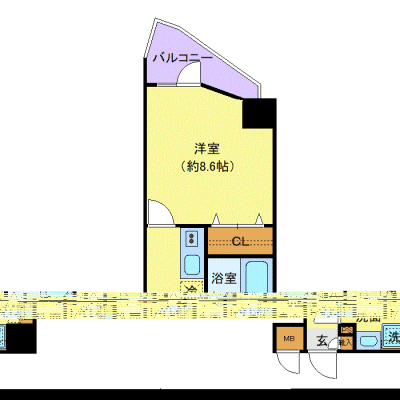 OneLife西新井2nd【★独立洗面・浴室乾燥付！】の間取り図