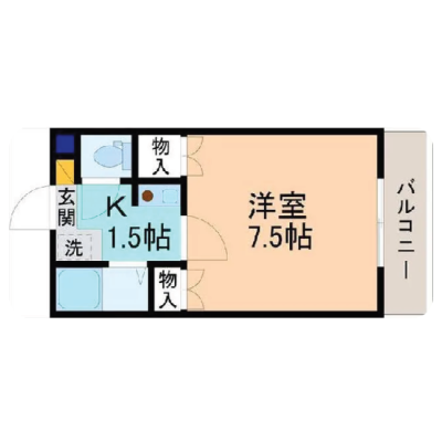 KIT【金沢駅徒歩15分♪】Wi-Fi無料☆バストイレ別☆駐車場有　GI0111の間取り図
