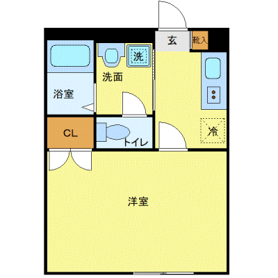 OneLife横須賀中央SOUTHブワ【★独立洗面・浴室乾燥付】の間取り図