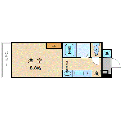 OneLife本厚木北口【★独立洗面台】の間取り図