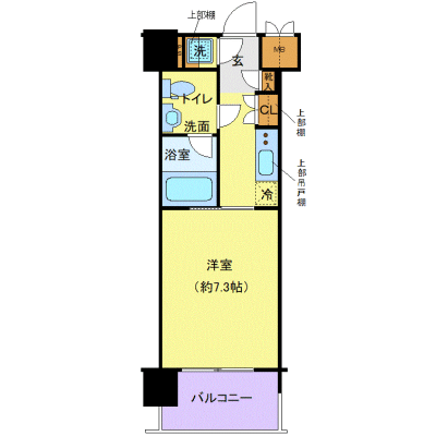 OneLife大山ステージ【★独立洗面・浴室乾燥付！】の間取り図
