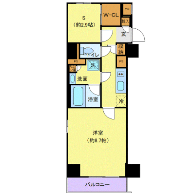 OneLife板橋区役所前ログ【★板橋区役所前駅 徒歩3分・Wi-Fi無制限！】の間取り図