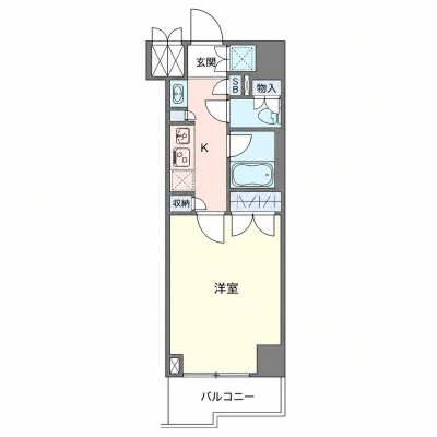 OneLife板橋区役所前マンション【★浴室換気乾燥・独立洗面付！】の間取り図