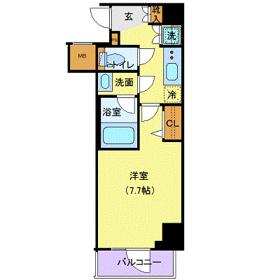 OneLife東武東上線大山【★独立洗面・浴室乾燥付！】の間取り図