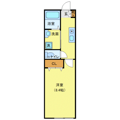 OneLife千歳船橋SOUTH【★追い焚き機能・独立洗面・浴室乾燥付】の間取り図
