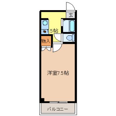 ★【期間限定10/31までのご予約】賃料最大20％割引キャンペーン！！鈴福ビル　宇都宮駅東口徒歩3分・LRTすぐ側！電子キー・エレベーターの間取り図