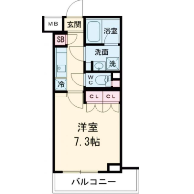 OneLife祖師ヶ谷大蔵WEST【★Wi-Fi無制限・独立洗面・浴室乾燥付】の間取り図
