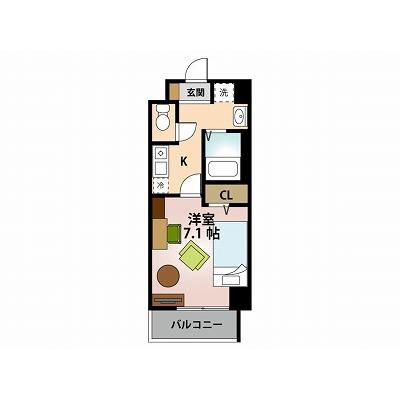 【Ｓｔａｙ＋名駅】名古屋駅徒歩7分★角部屋★Wi-Fi無料★家具家電付き★ウォーターサーバー付きの間取り図