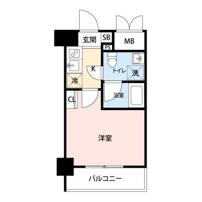 【🎉初期費用オフ｜お得なキャンペーン】【禁煙🚭】マイナビSTAYステーションフロント川崎　502の間取り図