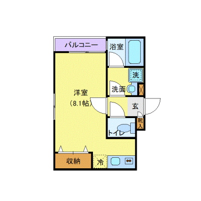 OneLife十条SOUTHグラン【★独立洗面・浴室乾燥付】の間取り図