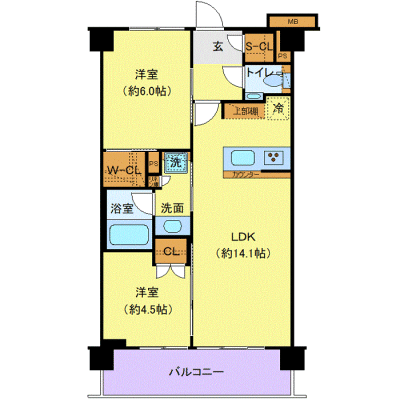 OneLife赤羽岩淵NORTH【★Wi-Fi無制限・追い焚き機能】の間取り図