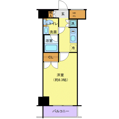OneLife本蓮沼NORTH【★独立洗面・浴室乾燥付】の間取り図
