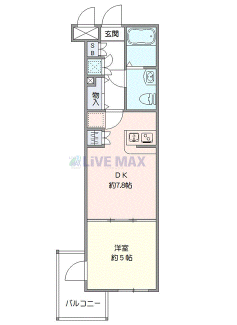 グッドステイ大塚ノースシティ★『禁煙ルーム・1DK・独立洗面』【ベーシック】の間取り図