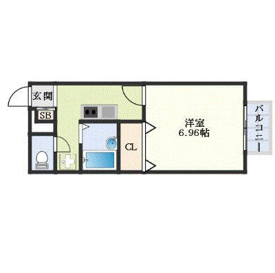 グッドステイ泉佐野駅西プレジール◆★【ベーシック・設備充実】の間取り図