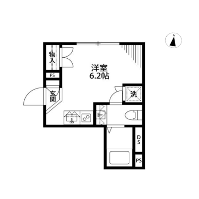 【J’sコート代々木上原Ⅲ 101】10月19日～入居可🌟厚さ25㎝超高密度ポケットコイルマットレス使用！千代田線始発！代々木上原駅徒歩4分！築浅デザイナーズマンション☆【インターネット無料】の間取り図