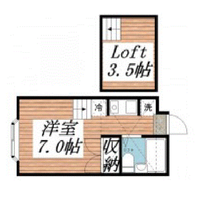 OneLife布田ハウス【★3点ユニット・ロフト付き】の間取り図