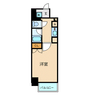 OneLife町田ステーションフロント【★23平米・独立洗面】の間取り図