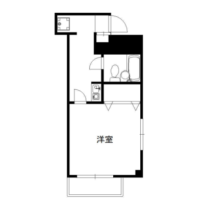 【J’sマンスリー溝の口Ⅱ 102】即入居可🌟厚さ20㎝高密度ポケットコイルマットレス使用！最寄り駅徒歩4分・渋谷駅まで20分圏内、乗り換え無し！アクセス良好☆【インターネット無料】の間取り図