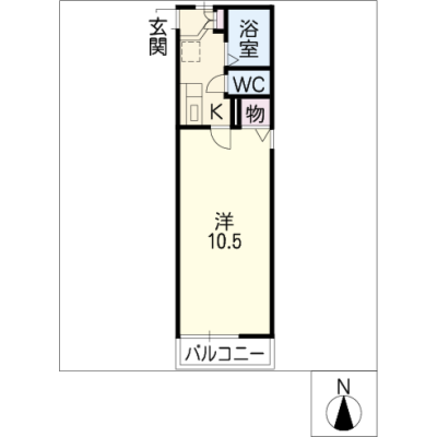 アルDEスリー千種　101の間取り図