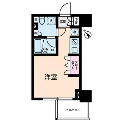GTNStay初台Ⅰの間取り図