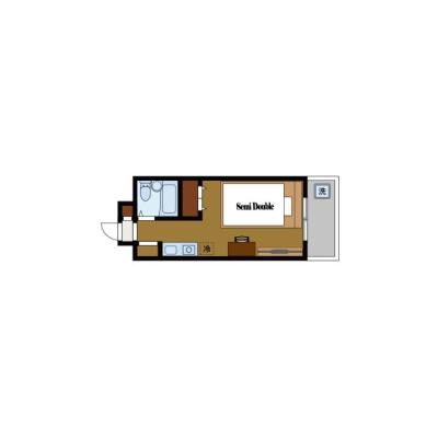 BraTTo池下ティセ【コスパ重視の方へ🔥】池下駅まで6分｜出張・研修・仮住まい歓迎｜家具家電付きの間取り図