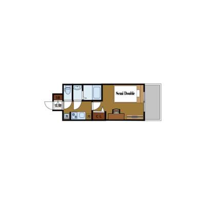 BraTTo本山駅前【Wi-Fi無料💻】両国駅まで11分｜家具家電付き｜すぐに暮らせる快適ルーム♪の間取り図