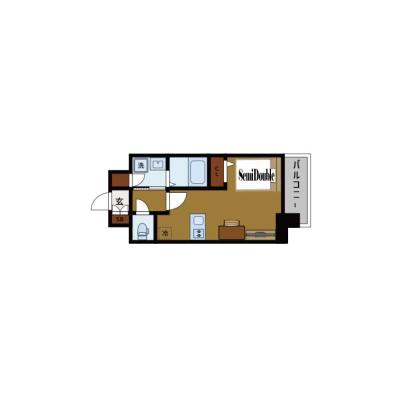 BraTTo名古屋Ⅱ【Wi-Fi無料💻】名古屋駅まで徒歩６分｜家具家電付き｜すぐに暮らせる快適ルーム♪の間取り図
