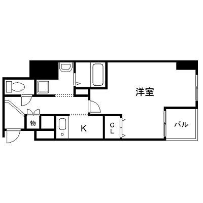 マンスリーリブマックス大阪本町EAST△【駅3分・NET対応・洗浄機能付便座・オーブンレンジ対応】≪スタンダードシリーズ≫の間取り図