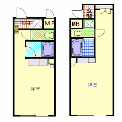 ウィークリー大宮　ＮＯ．２　（Ｍ）の間取り図