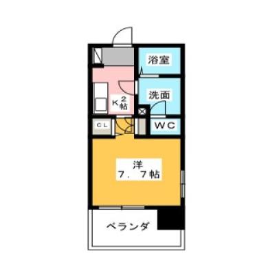 ミニステイ　ラ シェンテ丸の内　【丸の内駅徒歩1分／WiFi無料／オートロック／浴室乾燥機】の間取り図