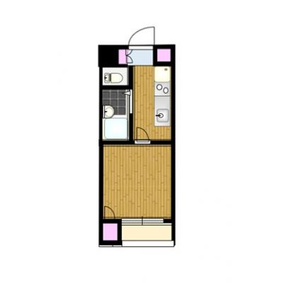 ★即入居可能★　G-style.BBwf東京　都営浅草線　東日本橋駅前1【嬉しいインターネット料金込み♪食器類や調理器具等の生活備品も日額料金に含んでいます♪】の間取り図