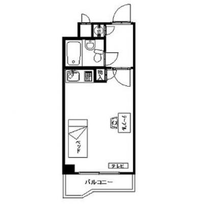 ★４B　ホームメイトウィークリー・マンスリー元今泉ⅡBの間取り図