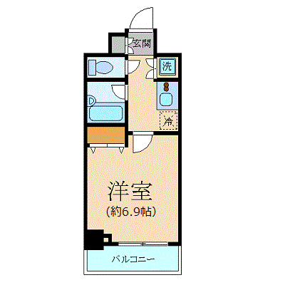 マンスリーリブマックス新宿都庁前■【NET対応】≪スタンダードシリーズ≫の間取り図