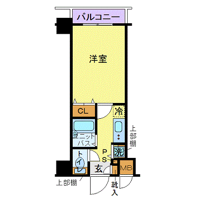 グッドステイ新横浜イクシール★『浴室乾燥付』【ベーシック】の間取り図